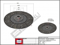 DEBRİYAJ BALATASI (VALEO) Ø300 MM Z:17