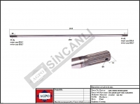 ÖN ÇEKER ŞAFT MİLİ CARARRO Z:13/22 161 CM