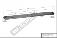 YAN ÇEKİ KOLU G/G  29x29 90x18 L=82,50 cm KTD