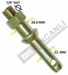 TİLLER ÇEKİ PİMİ 22x28.6MM 7/8. SOMUNLU