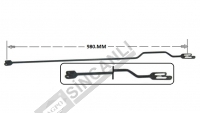 FREN ÇUBUĞU UZUN (ORTASI EĞRİ) 980 MM 2/1 ÇATALLI