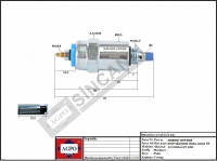 STOP SELENOİDİ VİDALI LUCAS TİP 12.V.M14x1,5/T 18W