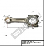 PİSTON KOLU TURBO (KONİK BURÇ) 38,10MM PİM